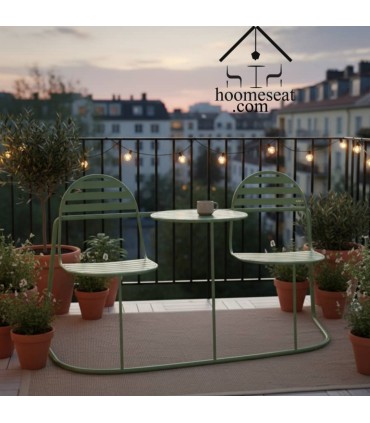 صندلی و میز دونفره فلزی لاوست