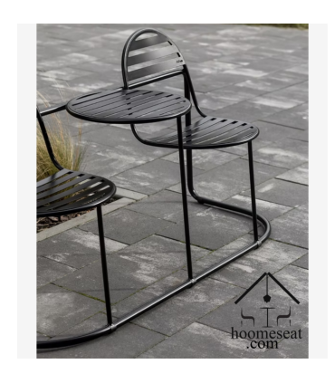 صندلی و میز دونفره فلزی لاوست