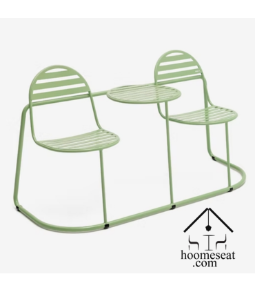 صندلی و میز دونفره فلزی لاوست