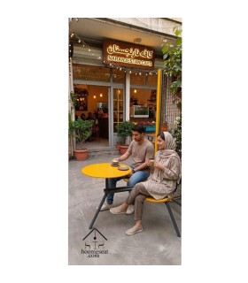 میز و صندلی فلزی کافه ست صندلی فلزی گرد میز فلزی میز و صندلی بیرونی مدرن ضد آب