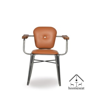 صندلی فلزی تیام چرمی