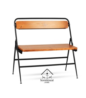 صندلی تاشو دو نفره چوبی نهال سان